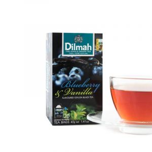 Dilmah Blueberry And Vanilla Flavoured Ceylon Black Tea 20 Count Tea Bags - The Ceylon Mart