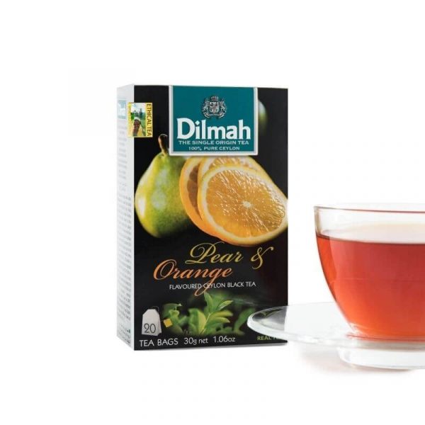 Dilmah Pear and Orange flavored Tea 20 Tea Bags - The Ceylon Mart