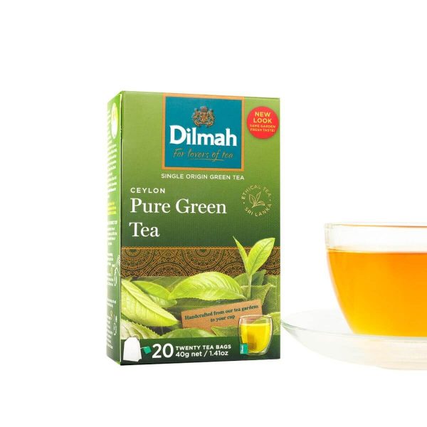 Dilmah Pure Ceylon Green Tea 20 Tea Bags - The Ceylon Mart