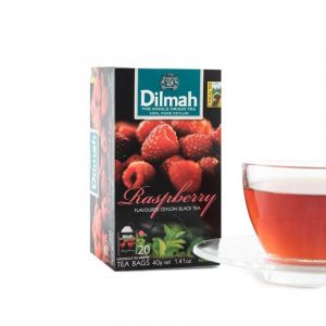 Dilmah Raspberry flavored Tea (Foil) 20 Tea Bags - The Ceylon Mart