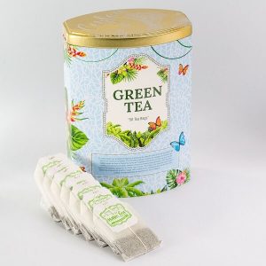 Halpe Luxury Green Tea Caddy 50 Tea Bags - The Ceylon Mart