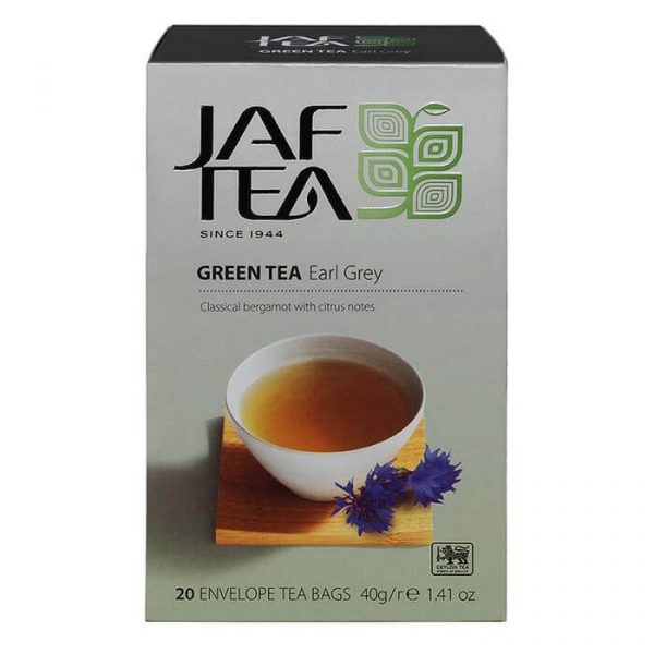 Jaf Earl Grey Flavoured Ceylon Green Tea 20 Tea Bags - The Ceylon Mart