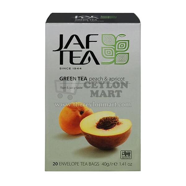 Jaf Peach And Apricot Flavoured Ceylon Green Tea 20 Tea Bags - The Ceylon Mart