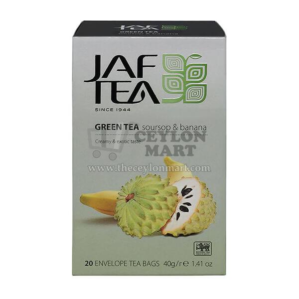 Jaf Soursop And Banana Flavoured Ceylon Green Tea 20 Tea Bags - The Ceylon Mart