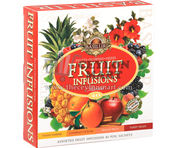 Basilur Assorted Fruit Infusions 40 Envelopes - The Ceylon Mart