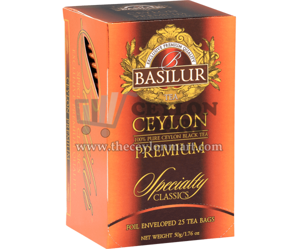 Basilur Ceylon Premium Black Tea 25 Tea Bags - The Ceylon Mart