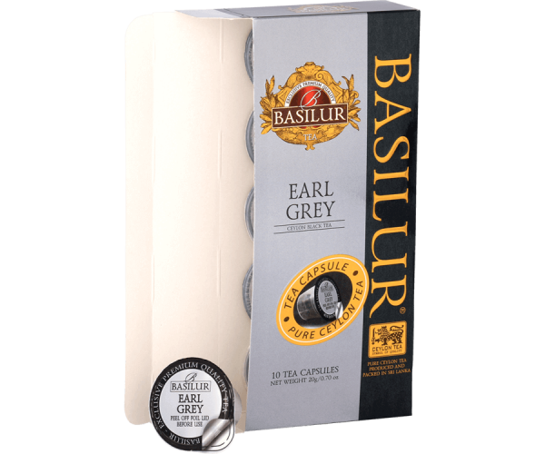 Basilur Earl Grey Ceylon Black Tea 10 Tea Capsules - The Ceylon Mart