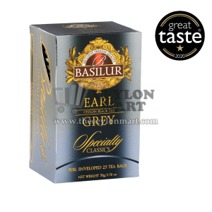 Basilur Earl Grey Ceylon Black Tea 25 Tea Bags - The Ceylon Mart