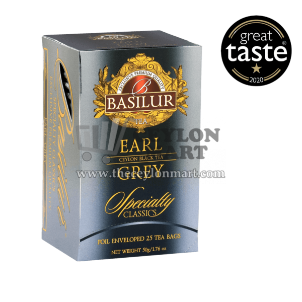 Basilur Earl Grey Ceylon Black Tea 25 Tea Bags - The Ceylon Mart