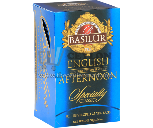 Basilur English Afternoon Ceylon Black Tea 25 Tea Bags - The Ceylon Mart