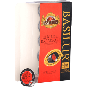 Basilur English Breakfast Ceylon Black Tea 10 Tea Capsules - The Ceylon Mart