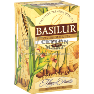 Basilur Ginger With Ceylon Black Tea 25 Tea Bags - The Ceylon Mart