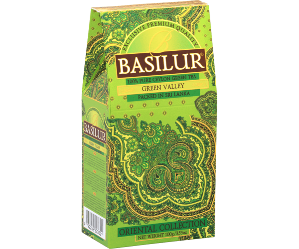 Basilur Green Valley Ceylon Green100g Packet - The Ceylon Mart