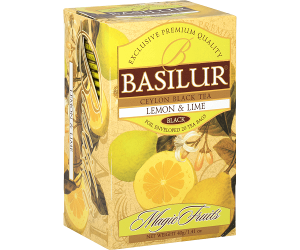 Basilur Lemon & Lime Ceylon Black Tea 25 Tea Bags - The Ceylon Mart