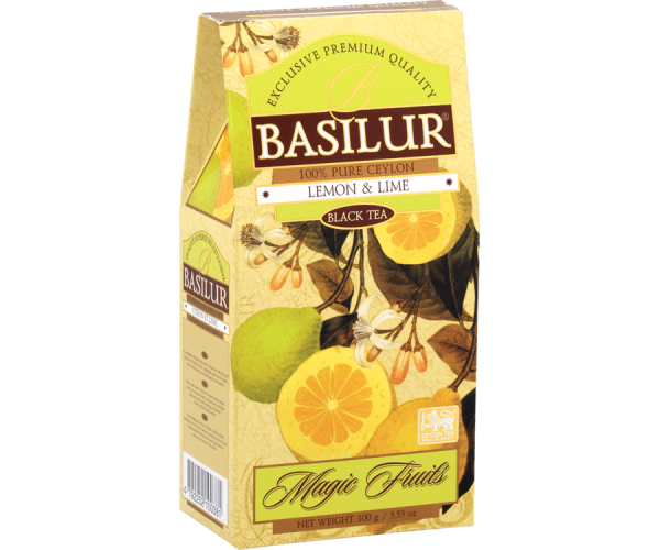 Basilur Lemon & Limeceylon Black Tea 100g Packet - The Ceylon Mart