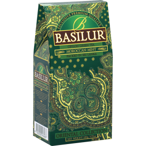 Basilur Moroccan Mint Ceylon Green Tea 100g Packet - The Ceylon Mart