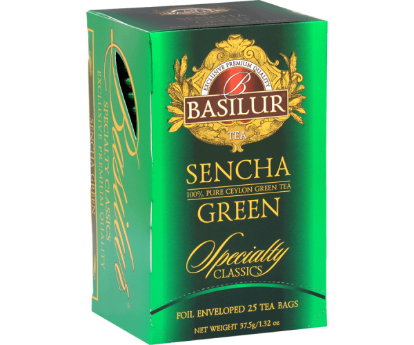 Basilur Sencha Premuim Green Tea 25 Tea Bags - The Ceylon Mart