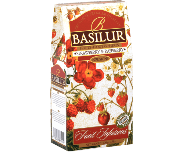 Basilur Strawberry and Raspberry Ceylon Black Tea 100g Packet - The Ceylon Mart