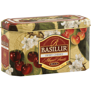 Basilur Sweet Cherry Tin 20 Foil Tea Bags - The Ceylon Mart