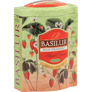 Basilur Wild Strawberry Tin Green Tea 100g - The Ceylon Mart