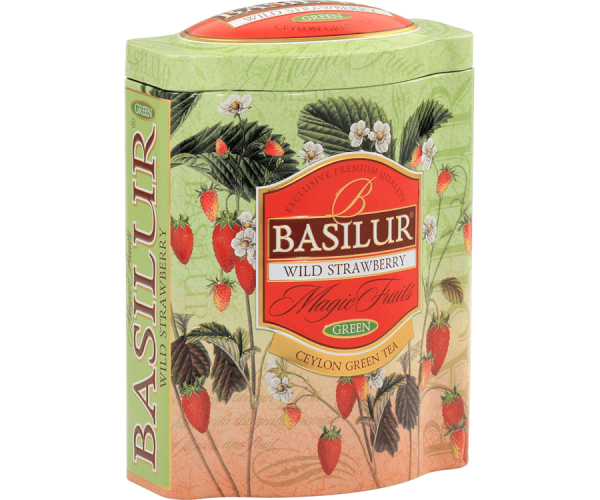 Basilur Wild Strawberry Tin Green Tea 100g - The Ceylon Mart