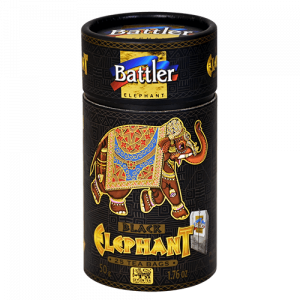 Battler Black Elephant 25 Tea Bags Premium Canister - The Ceylon Mart