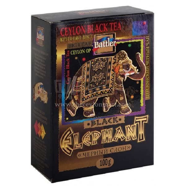 Battler Black Elephant Loose Leaf Tea 100g Carton Box - The Ceylon Mart