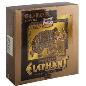 Battler Ceylon Green Tea Gold Elephant 100 Tea Bags - The Ceylon Mart