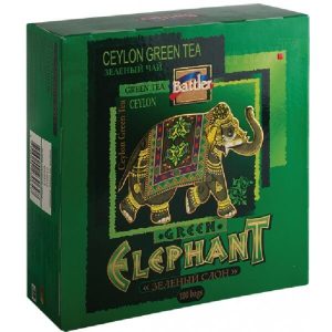 Battler Ceylon Green Tea Green Elephant 100 Tea Bags - The Ceylon Mart