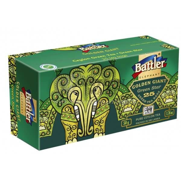 Battler Green Elephant 25 Tea Bags In Carton Box - The Ceylon Mart
