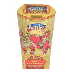 Battler Parade Red Elephant Loose Leaf Black Tea 100g Tin Caddy - The Ceylon Mart