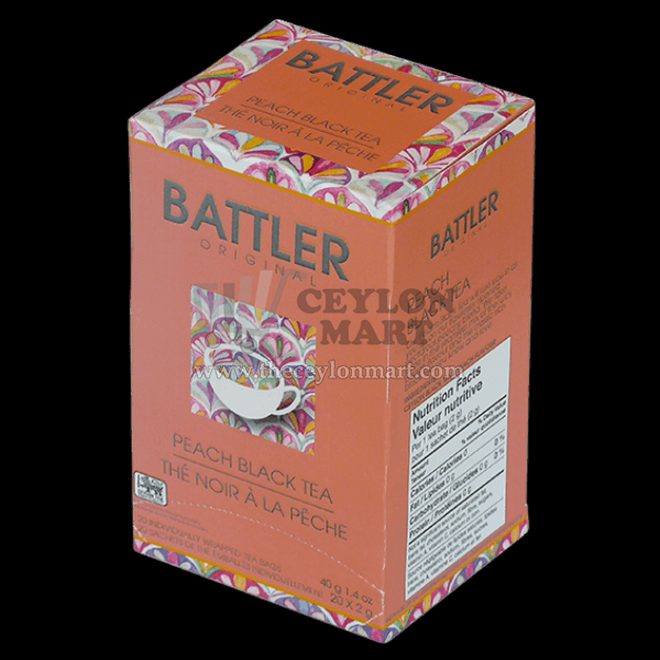 Battler Peach Flavoured Black Tea 20 Enveloped Tea Bags - The Ceylon Mart