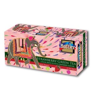 Battler Premium Strawberry Flavoured Green Tea 25 Tea Bags - The Ceylon Mart