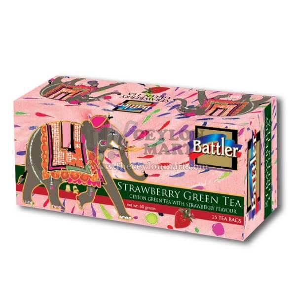 Battler Premium Strawberry Flavoured Green Tea 25 Tea Bags - The Ceylon Mart