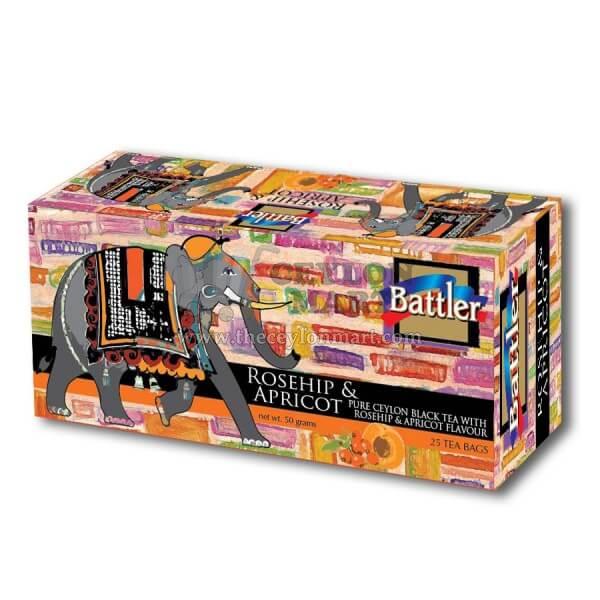 Battler Rosehip and Apricot Premium Flavoured Black Tea 25 Tea Bags - The Ceylon Mart