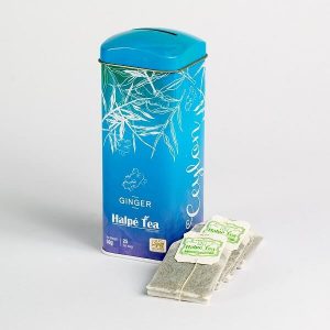 Halpe Ginger Tea Caddy 25 Tea Bags - The Ceylon Mart