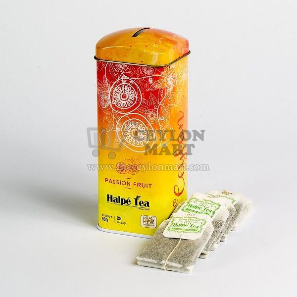 Halpe Passion Fruit Tea Caddy 25 Tea Bags - The Ceylon Mart