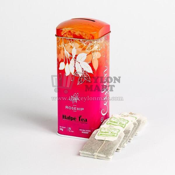 Halpe Rosehip Tea Caddy 25 Tea Bags - The Ceylon Mart