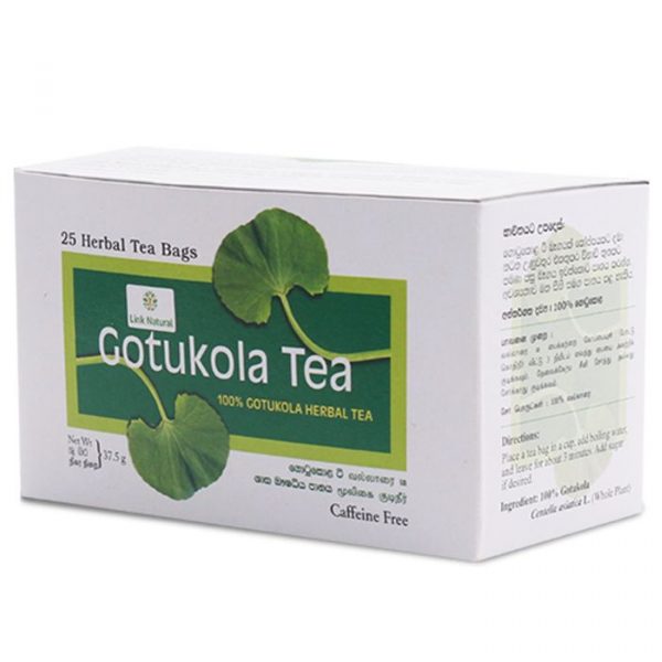 Link Natural Gotukola Centella Asiatica Herbal Tea 25 Bags